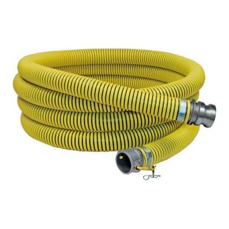 Apache 3" x 20' Fertilizer Solution Suction / Discharge Hose Assembly w/ C x E Aluminum Cam and Groove 98128164
